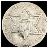 1852 Silver Three-Cent Piece NICELY CIRCULATED