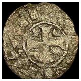 1248-1279 Portugal Alfonso III Silver Dinero NEARL