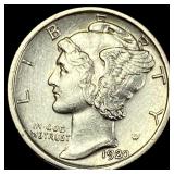 1920-S Silver Mercury Dime  CHOICE AU