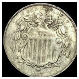 1867 Shield Nickel LIGHTLY CIRCULATED
