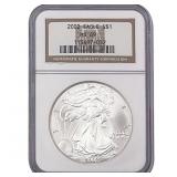2002 Silver Eagle NGC MS69