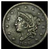 1838 Coronet Head Large Cent NEARLY UNCIRCULATED