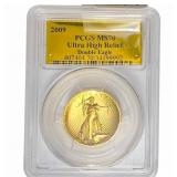2009 $20 Gold Eagle PCGS MS70 Ultra High Relief