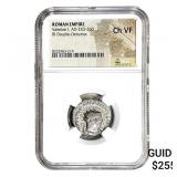 Roman Valerian I, AD 253-260 BI Dbl-Denarius NGC