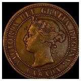 1900 Canada Bronze 1 Cent H Mint Mark LIGHTLY CIRC
