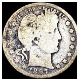 1897 Barber Quarter NICELY CIRCULATED