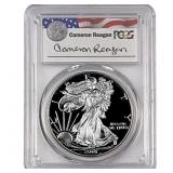2001-W Silver Eagle PCGS PR69 DCAM Reagan Legacy