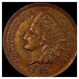1907 Indian Head Cent CLOSELY UNCIRCULATED