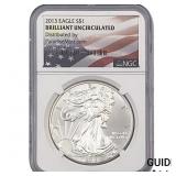 2013 Silver Eagle NGC BU