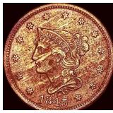 1843 Braided Hair Large Cent CLOSELY UNCIRCULATED