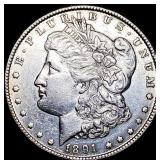 1891-CC Silver Morgan Dollar CLOSELY UNCIRCULATED