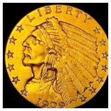 1909 Indian Head Gold $2.50 Quarter Eagle CLOSELY