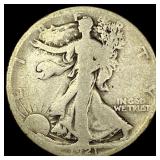 1921-S Silver Walking Liberty Half Dollar NICELY C