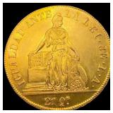 1850 SO LA Chile Gold 8 Escudo