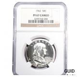 1962 Franklin Half Dollar NGC PF67 Cameo