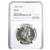 1963 Franklin Half Dollar NGC PF67