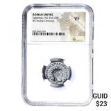 Roman Gallienus, AD 253-268 BI Dbl-Denarius NGC V