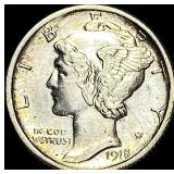 1918 Silver Mercury Dime  UNCIRCULATED