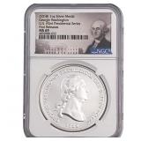 2018 George Washington 1oz SIlver Medal NGC MS69
