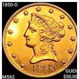 1850-O $10 Gold Eagle UNCIRCULATED