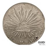 1888Mo MH Mexico Silver 8 Reales CLOSELY UNCIRCULA