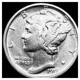 1918-S Silver Mercury Dime NEARLY UNCIRCULATED