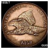1858/7 Flying Eagle Cent CHOICE BU