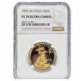 1995-W Gold Eagle $25 1/2 oz NGC PF70 Ultra Cameo