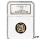 1974 Dom. Republic .3395oz Gold 30 Pesos NGC PF68