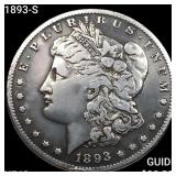 1893-S Morgan Silver Dollar NEARLY UNCIRCULATED