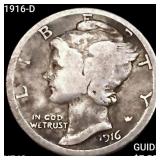 1916-D Mercury Dime NEARLY UNCIRCULATED