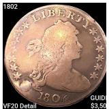 1802 Draped Bust Dollar LIGHTLY CIRCULATED