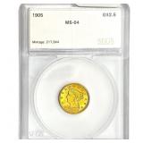 1905 $2.50 Gold Quarter Eagle SEGS MS64