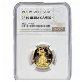 1995-W Gold Eagle $10 1/4 oz NGC PF70 Ultra Cameo
