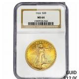 1922 $20 Gold Double Eagle NGC MS64