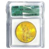 1926 $20 Gold Double Eagle ICG MS65