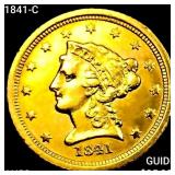 1841-C $2.50 Gold Quarter Eagle CHOICE AU