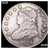 1828 Capped Bust Quarter NEARLY UNCIRCULATED