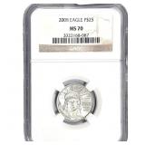 2008 Platinum Eagle $25 1/4 oz NGC MS70