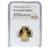 1995-W Gold Eagle $10 1/4 oz NGC PF70 Ultra Cameo