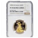 1995-W Gold Eagle $25 1/2 oz NGC PF70 Ultra Cameo