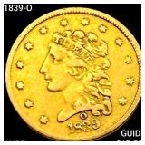 1839-O $2.50 Gold Quarter Eagle HIGH GRADE