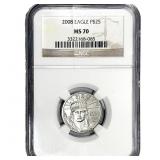 2008 Platinum Eagle $25 1/4 oz NGC MS70