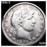 1896-S Barber Quarter HIGH GRADE