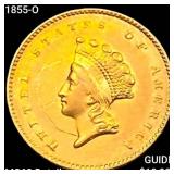 1855-O Rare Gold Dollar UNCIRCULATED