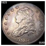 1825 Capped Bust Quarter CHOICE AU
