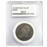 1818 Capped Bust Half Dollar PCC CG8