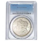 1878-S Morgan Silver Dollar PCGS MS64