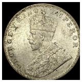 1919 British-India SIlver Rupee UNCIRCULATED