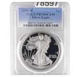 2004-W Silver Eagle PCGS PR70 DCAM